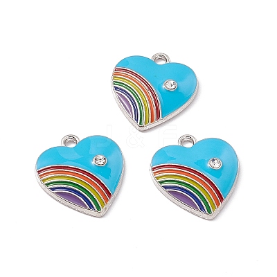 Alloy Enamel Pendant ENAM-H039-07P-E-1