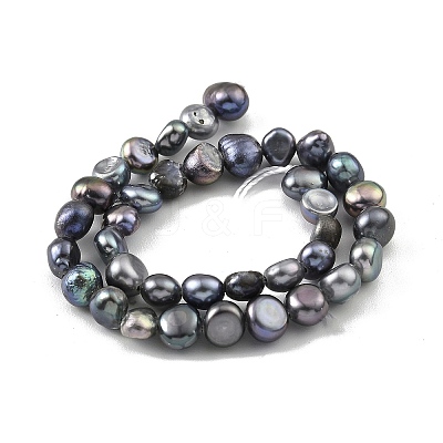 Dyed Natural Cultured Freshwater Pearl Beads Strands PEAR-A006-03B-1