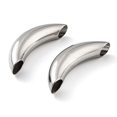 Non-Tarnish 201 Stainless Steel Tube Beads STAS-Z057-08P-1