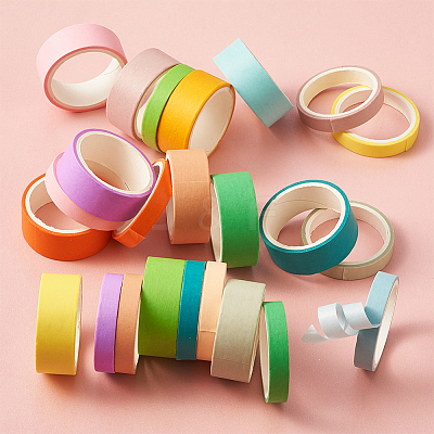 12 Colors DIY Scrapbook Decorative Adhesive Tapes DIY-TA0002-40-1