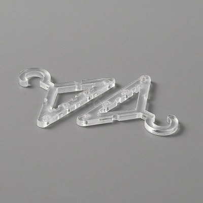 Transparent Acrylic Earring Display Accessories EDIS-WH0030-08G-1