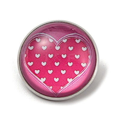 Round Glass Brooches FIND-Q096-01Q-1