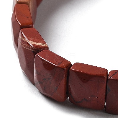 Natural Red Jasper Stretch Bracelets BJEW-F406-B27-1