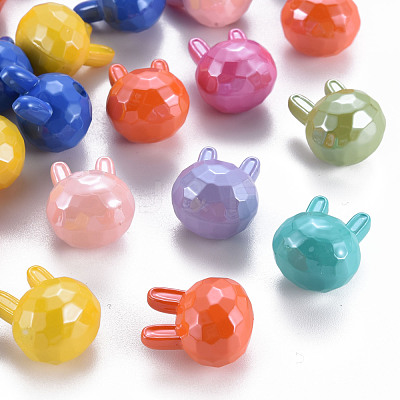 Pearlized Opaque Acrylic Beads MACR-S373-40I-1