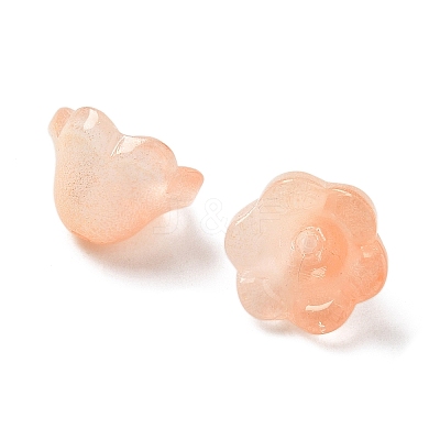 Transparent Glass Beads Caps GLAA-B028-01D-1