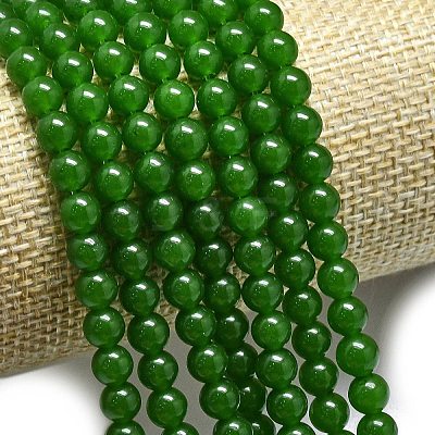 Natural Malaysia Jade Beads Strands G-L645-C01-4mm-05-1