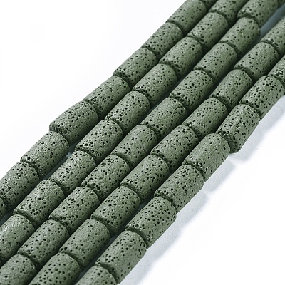 Natural Lava Rock Beads Strands G450-BM-1