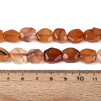 Dyed & Heated Natural Agate Beads Strands G-N359-15A-09-1