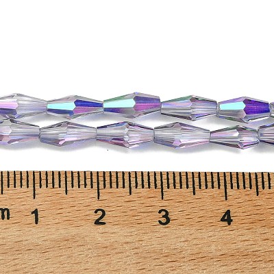 Transparent Electroplate Glass Beads X1-GLAA-K064-05A-HR01-1