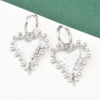 304 Stainless Steel Heart Hoop Earrings LS-EJEW-K268-74P-1