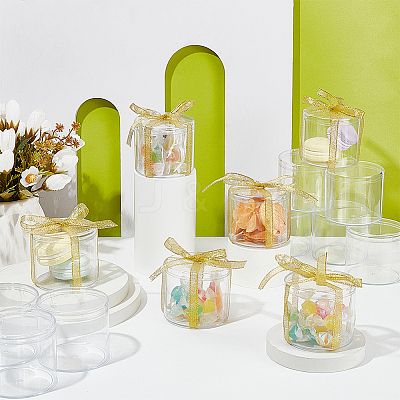 16pcs Transparent Plastic Box with Lid CON-FG0001-13-1