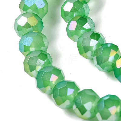 Baking Electroplate Glass Beads Strands LS-DGLA-A039-J6MM-B03-1