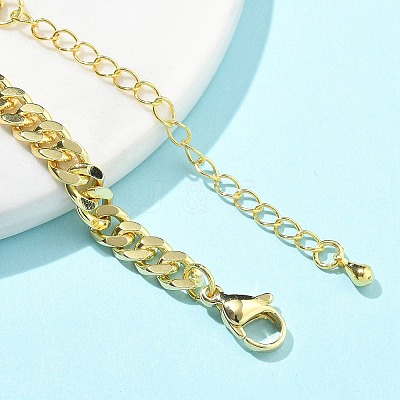 Brass Micro Pave Cubic Zirconia Bracelets BJEW-S158-05G-1