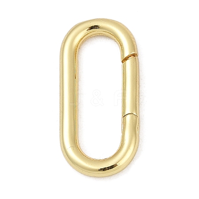 Brass Spring Gate Rings KK-S527-01G-B-1