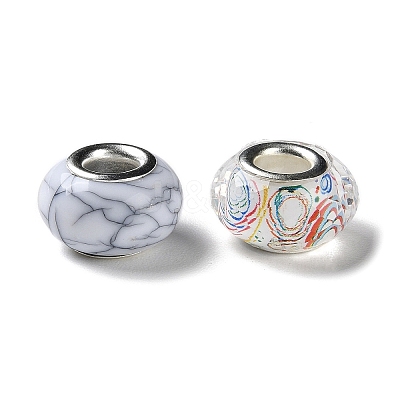 Resin European Beads RESI-G080-01K-1