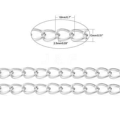 Aluminium Twisted Chains CHA006-1