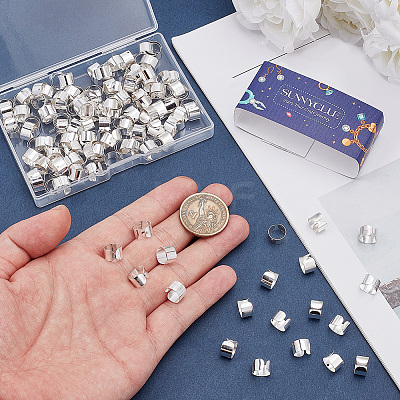 200Pcs Zinc Alloy Dreadlocks Beads Hair Decoration FIND-SC0022-57-1