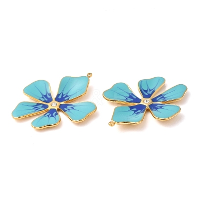 304 Stainless Steel Enamel Pendants X-STAS-K256-15G-02-1