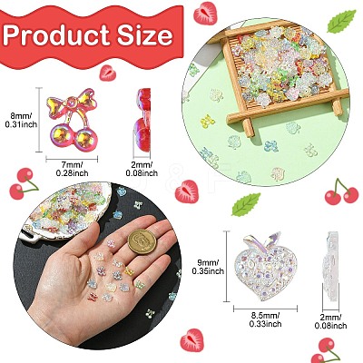 13 Styles Resin Cabochons CRES-CJ0001-73-1