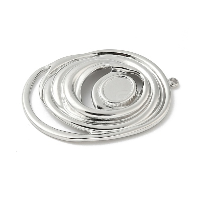 304 Stainless Steel Pendant Cabochon Settings LS-STAS-L293-01P-1
