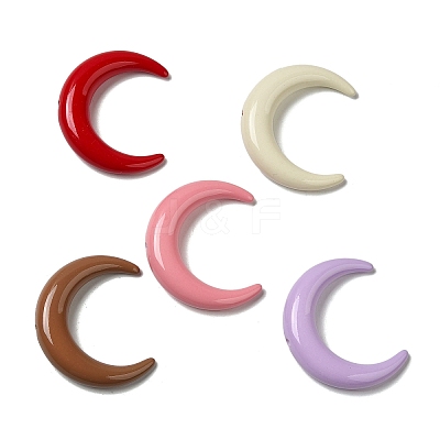 Opaque Baking Paint Acrylic Beads MACR-G064-06-1
