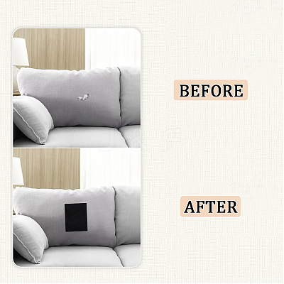 Rectangle Self Adhesive Velvet Patches AJEW-WH20011-11A-1