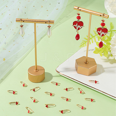 20Pcs Brass Earring Hooks KK-BBC0018-68-1