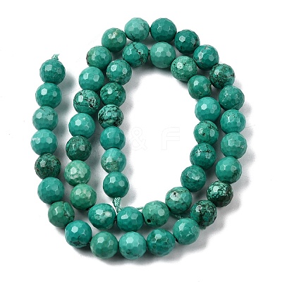 Natural Magnesite Beads Strands G-P598-E-8mm-04-1