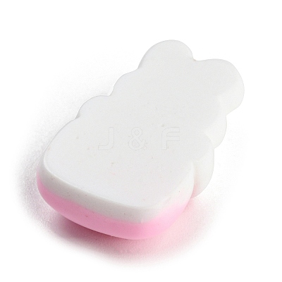 Rabbit Theme Opaque Resin Cabochons RESI-C042-02D-1