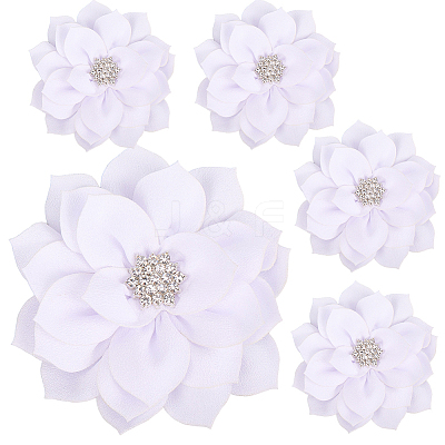 Polyester & Rhinestones Ornament Accessories DIY-WH20063-015D-1