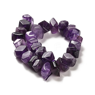 Natural Amethyst Beads Strands G-N327-05-18-1