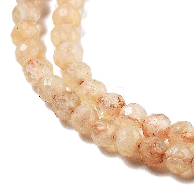 Natural Citrine(Heated) Beads Strands LS-G-RM250104-A8-1