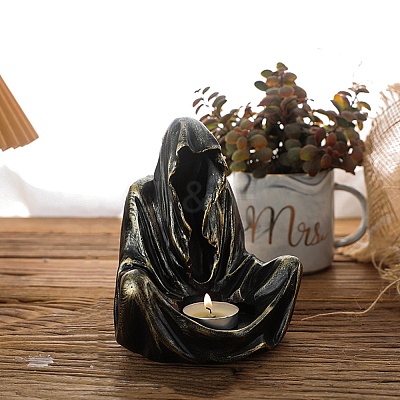 Halloween Ghost Resin Candle Holder PW-WGF479D-06-1