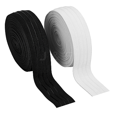 16 Yards 2 Colors Polyester Elastic Ribbon EC-PH0001-27-1