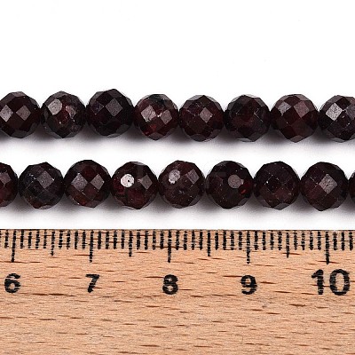 Natural Garnet Beads Strands G-S345-6mm-37-1