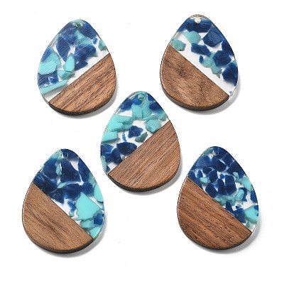 Resin and Walnut Pendants FIND-R051-04A-1