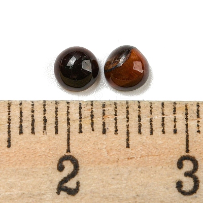 Natural Red  Tiger Eye Dyed & Heated Cabochons G-H309-03-49-1