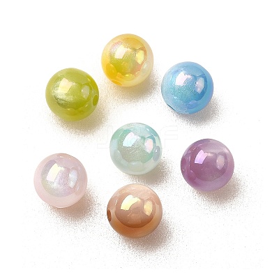 76Pcs Resin UV Reactive Beads RESI-Z041-03-1