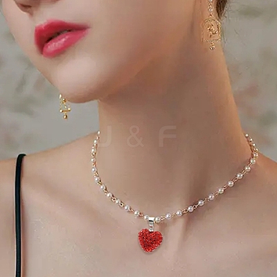 4Pcs 4 Styles Polymer Clay Rhinestone Pendants FIND-YW0005-97-1