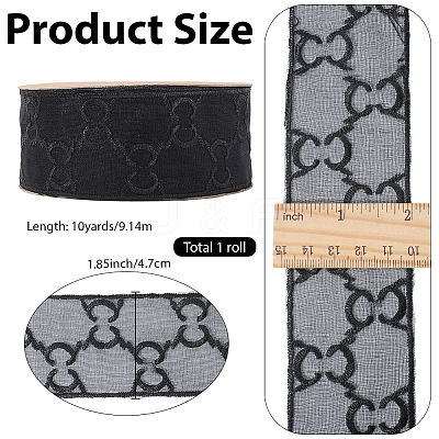 Organza Lace Ribbon OCOR-WH20012-54A-1