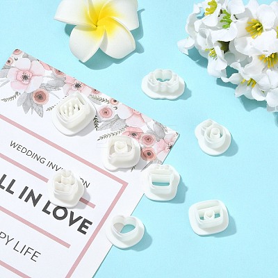 8 Pcs 8 Styles Polymer Clay Earring Cutters Kit ST-CJ0043-094-1