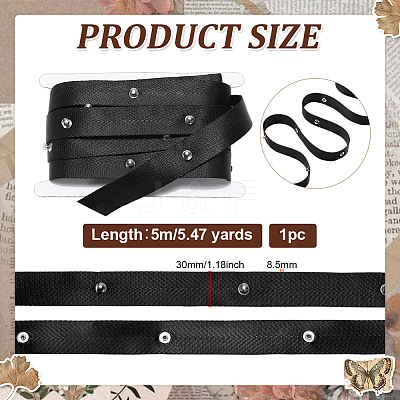 1Pc Cloth with Stainless Steel Wave Fold Curtain Tape FIND-PH0060-17A-1