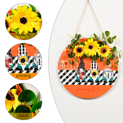 Wooden Pendant Decorations WOOD-WH0107-74-1