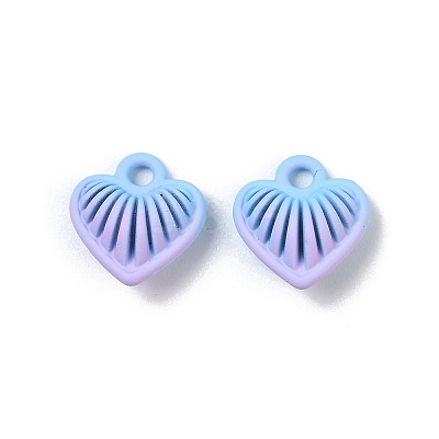 Spray Painted Alloy Pendants PALLOY-S038-15C-1