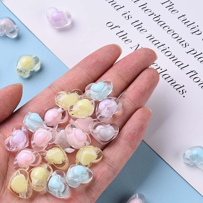 Transparent Acrylic Beads X-TACR-S152-08A-1