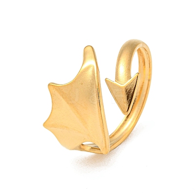 304 Stainless Steel Open Cuff Rings X-RJEW-G307-01C-1