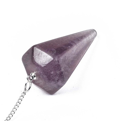 Natural Fluorite Hexagonal Pointed Dowsing Pendulums LS-G-T097-08-1