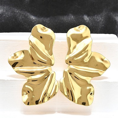 304 Stainless Steel Stud Earrings for Women EJEW-Z057-01G-1