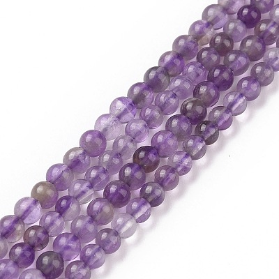 Natural Amethyst Beads Strands X-G-N0215-02-3mm-1