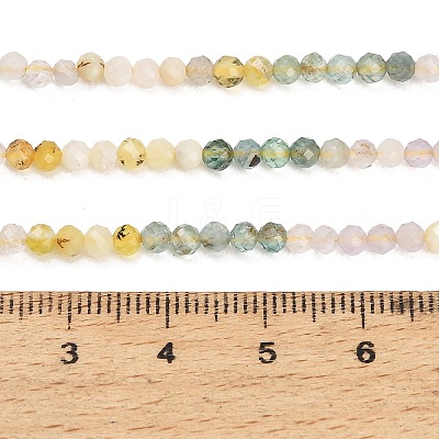 Gradient Color Natural Yellow Opal & Amethyst & Apatite Beads Strands GG-CBA1668-A06-3mm-1